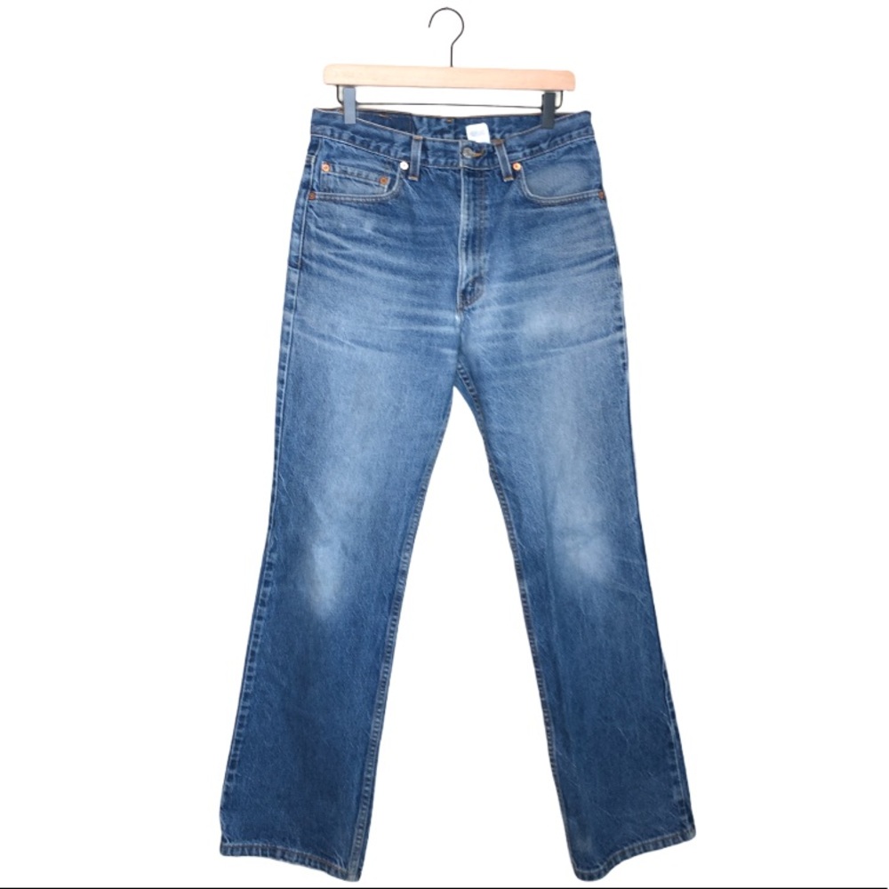 Vintage Levi's 517 Bootcut Made in USA Well Worn 34x33